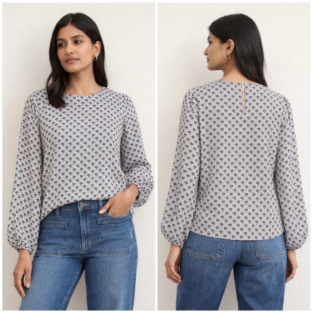 Loft Tulip Floral Printed Blouse